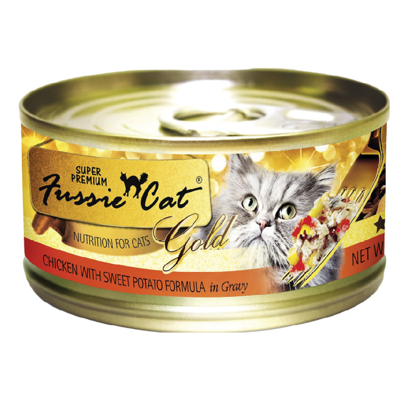 Fussie Cat Super Premium Chicken with Sweet Potato Formula in Gravy Ca