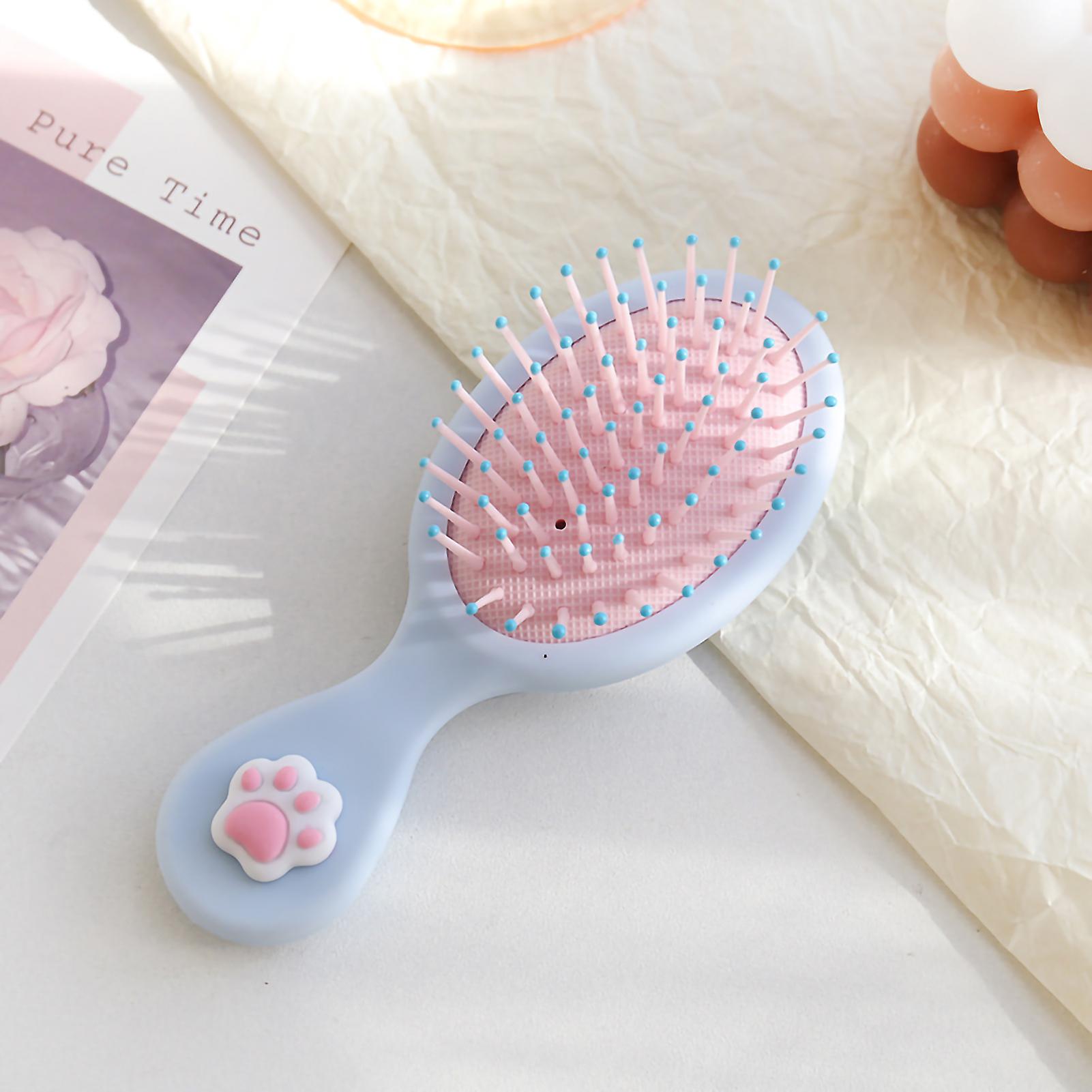 Detangler Brush Professional Small Paddle Detangling Brush Comb For Long Thick Thin Curly Hairblue Claw