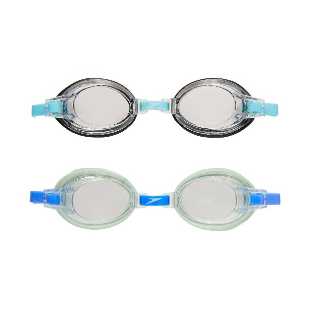 Speedo Kids x27 2pk Splasher Swim Goggles Black hemlock