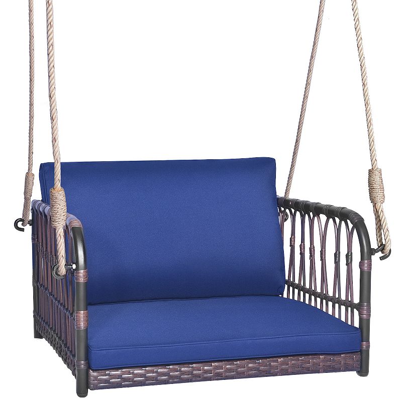 Single Person Hanging Seat With Seat And Back Cushions