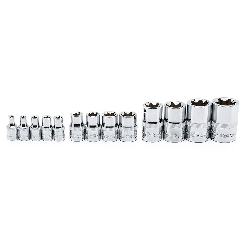 Husky 14 in.38 in.12 in. E-Torx Socket Set (13-Pieces) HETX13PC-02