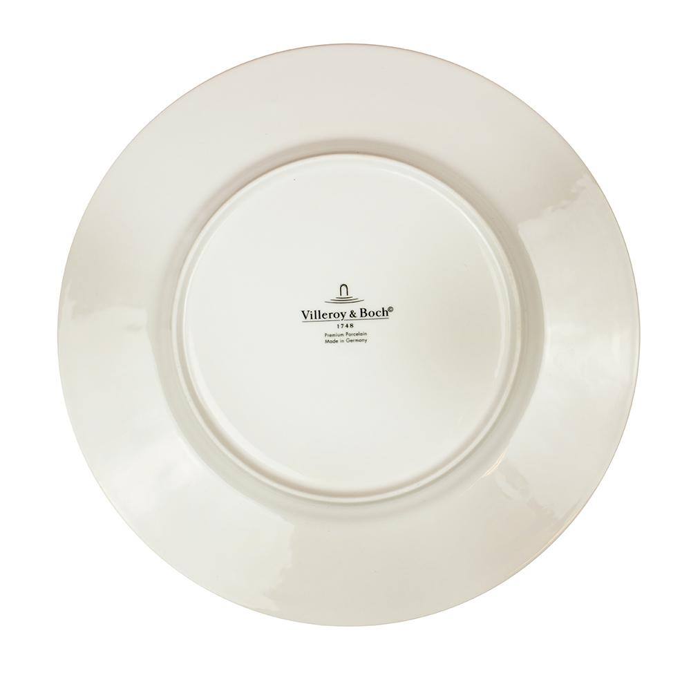 Villeroy  Boch New Wave White Porcelain 11 in. Round Serving Bowl 1025253170