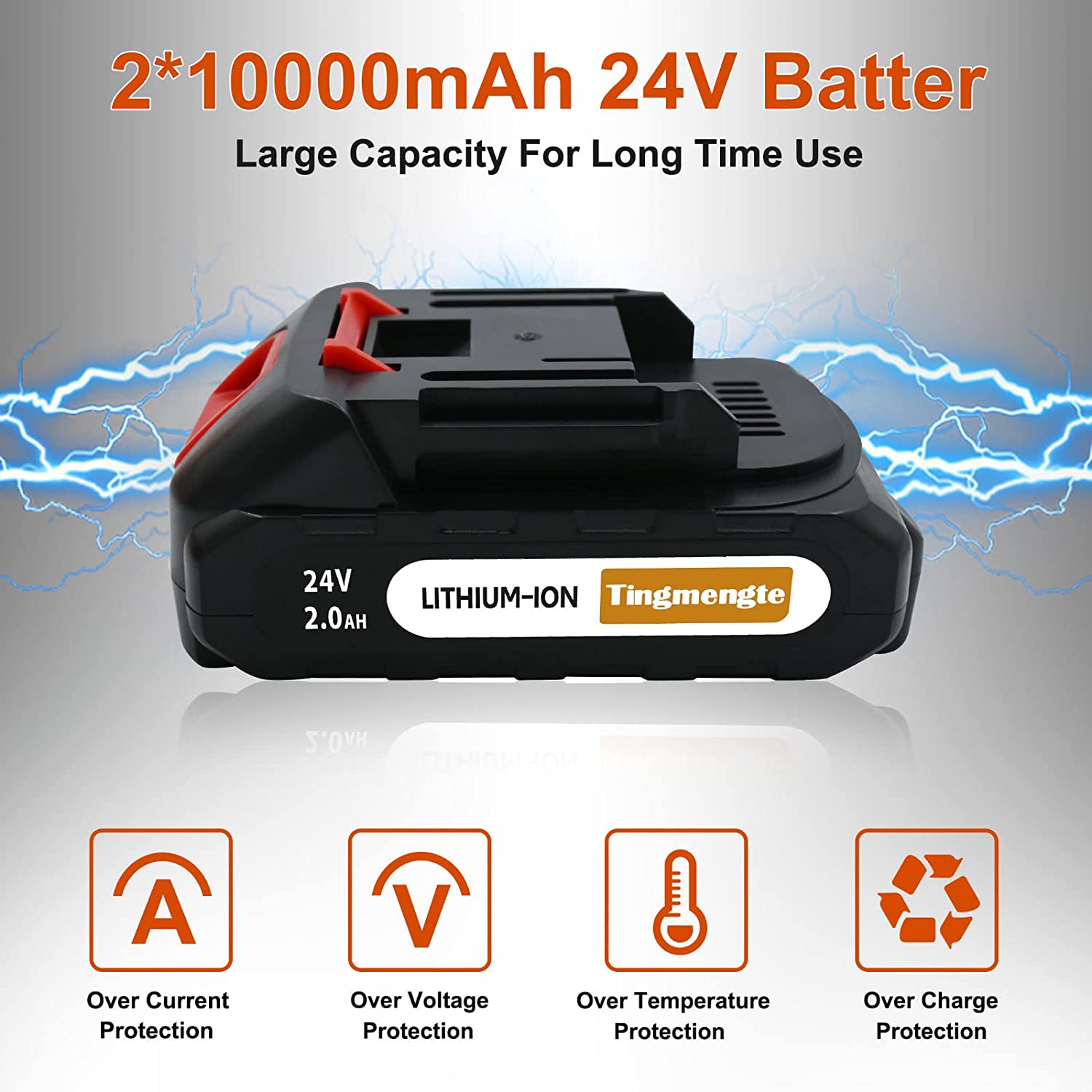 Tingmengte Mini Chainsaw 6 Inch， Cordless Mini Chainsaw Battery Powered