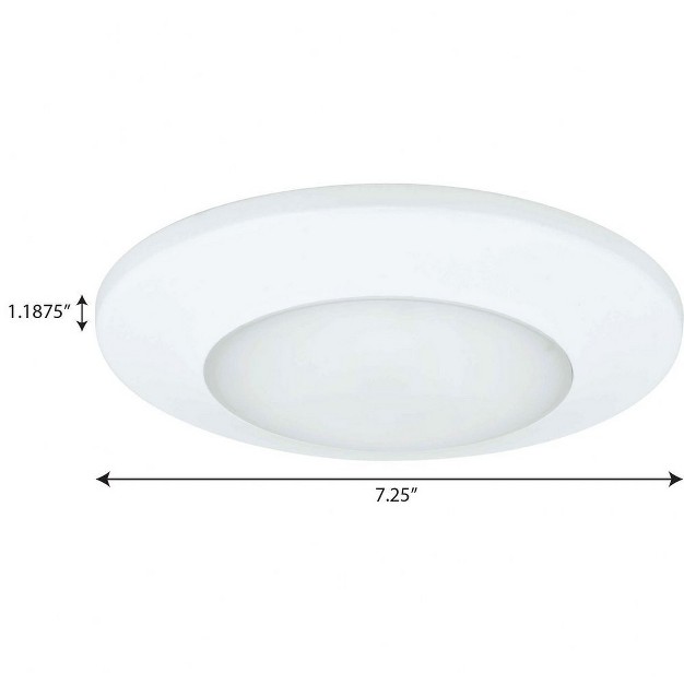 Progress Lighting P8222 Collection 1 light Flush Mount White Polycarbonate Wet Rated Led