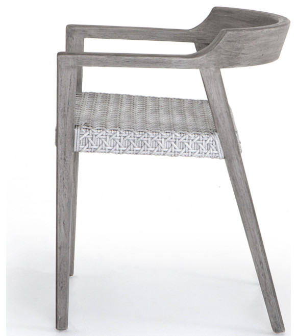 Edna Outdoor Dining Chair   Midcentury   Outdoor Dining Chairs   by Marco Polo Imports  Houzz