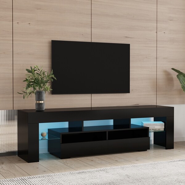 Living Room Furniture TV Stand Cabinet with 2 Drawers and 2 open shelves