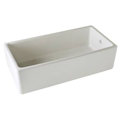 Rohl 36 Shaws Original Fireclay Parchment Kitchen Sink