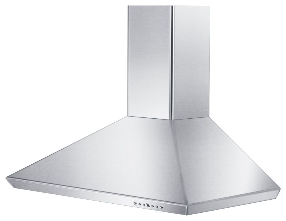 ZLINE 36 quotConvertible Vent Wall Mount Range Hood in Stainless Steel (KF 36)   Contemporary   Range Hoods And Vents   by Buildcom  Houzz