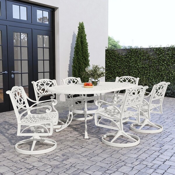 Sanibel White Outdoor Dining Table