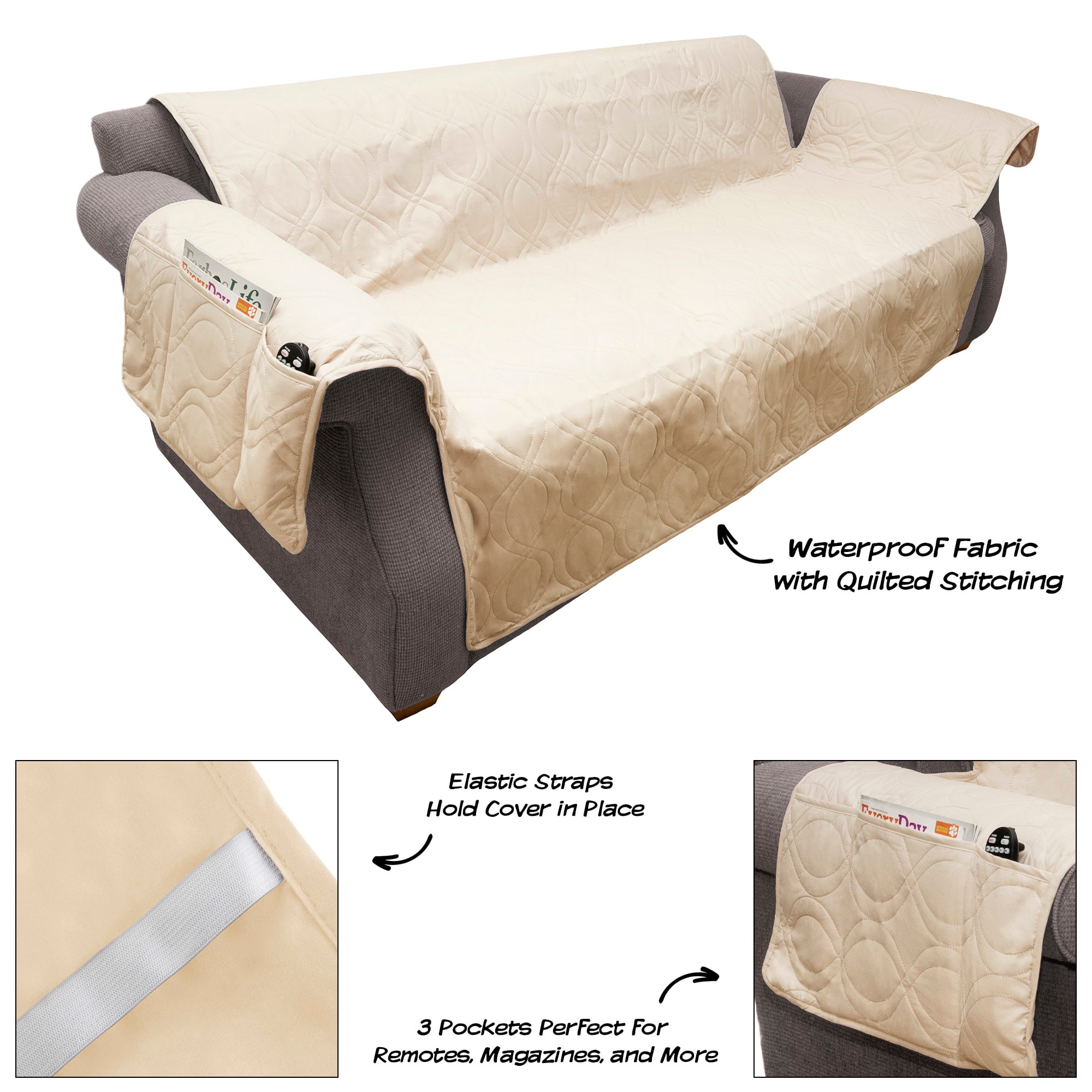 Pet Adobe Waterproof Couch Cover for Dogs， 111