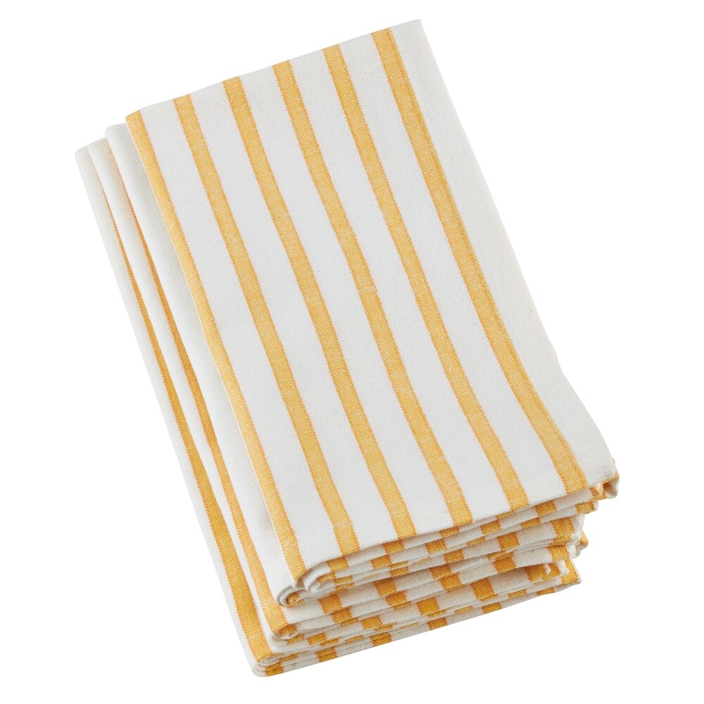 Cheerful Striped Cotton Napkins (Set of 4)