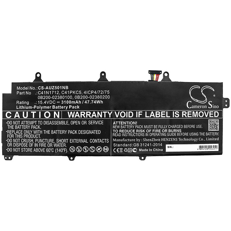 Asus GX501 GX501G GX501GI GX501GM GX501GS GX501VI Replacement Battery BatteryClerkcom Laptop and Notebook