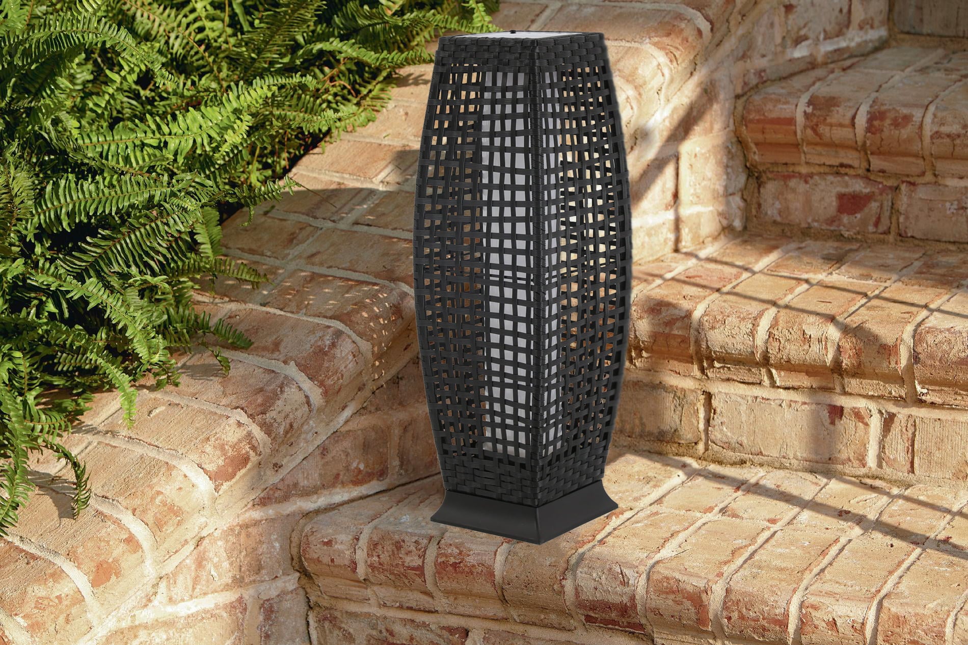 Baner Garden Wicker Outdoor Solar Powered Lamp