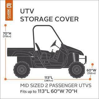 Classic Accessories Black Large UTV Storage Cover 18-070-040401-00