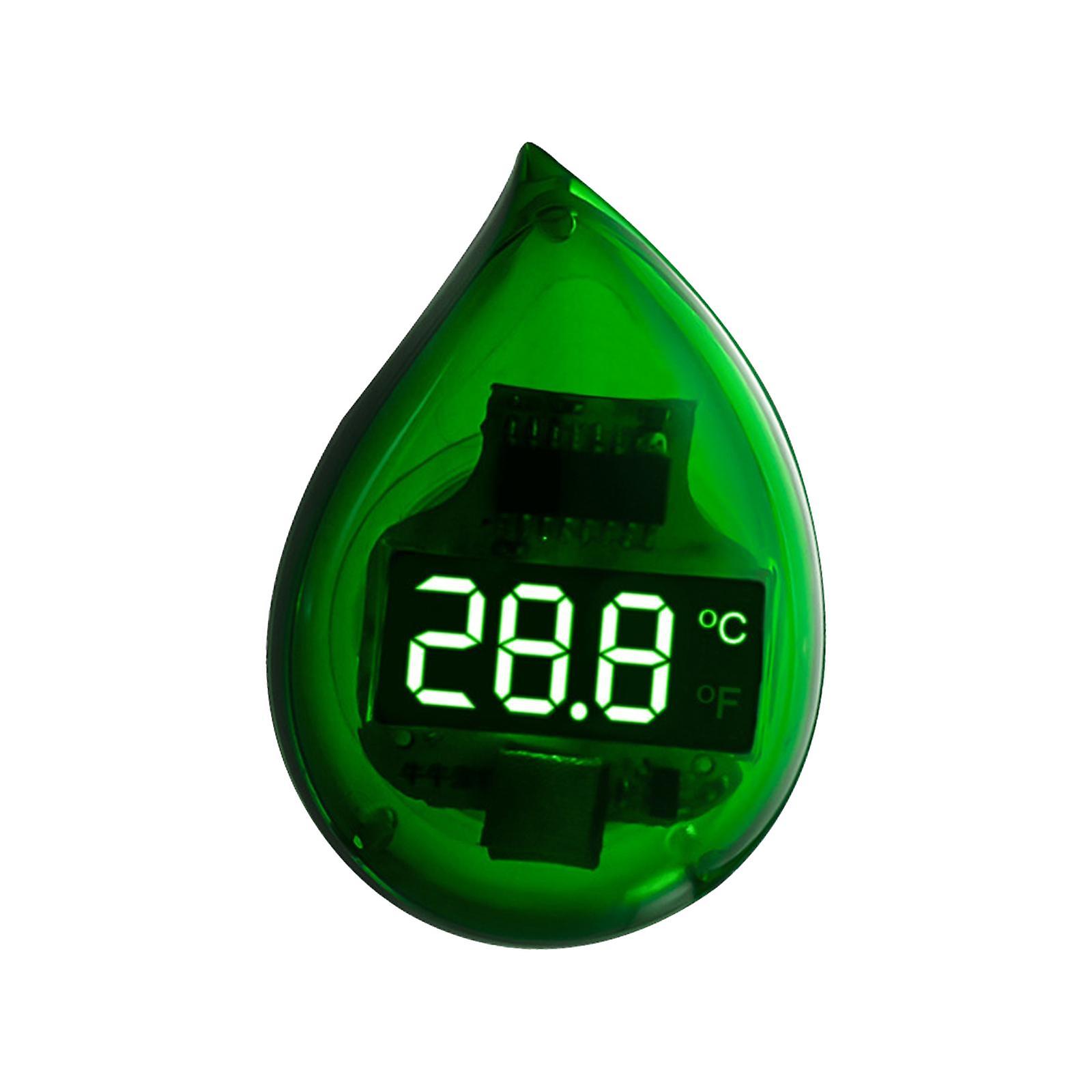 Aquarium Thermometer Stick On Led Display Fish Tank Thermometer Easy To Read Green