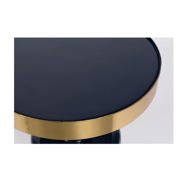 Zuiver Glam Blue Enamel Sculptural Side Table