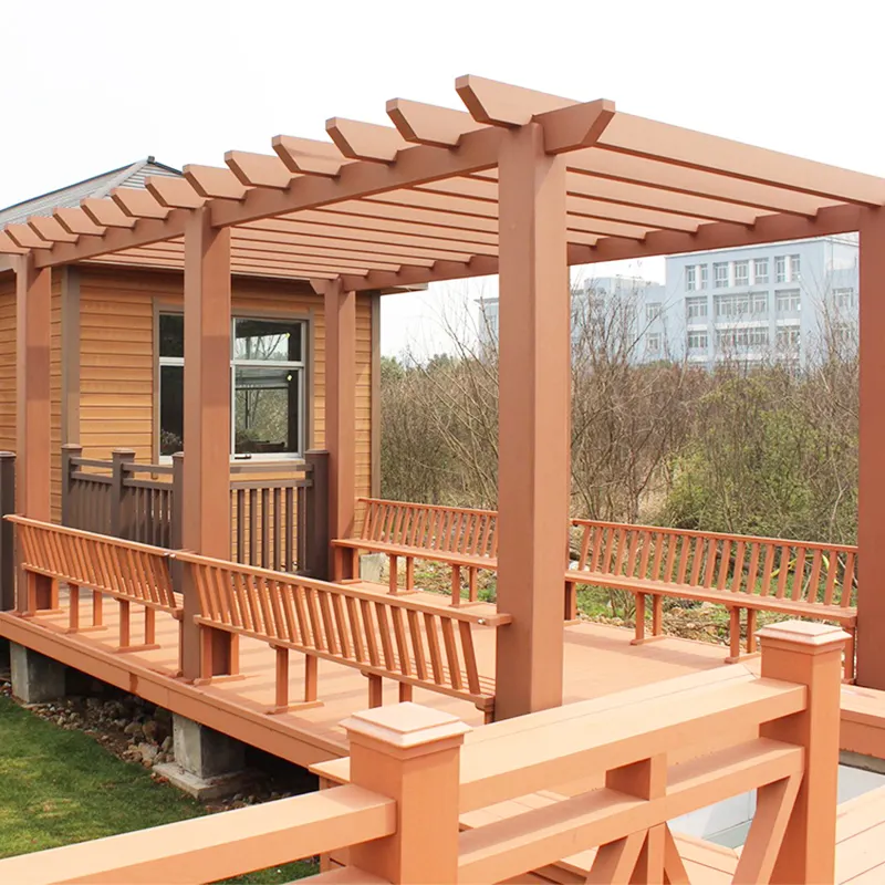 Modern pergola manufacturer supply special offers outdoor garden wooden gazebo design wpc gazebo pergola