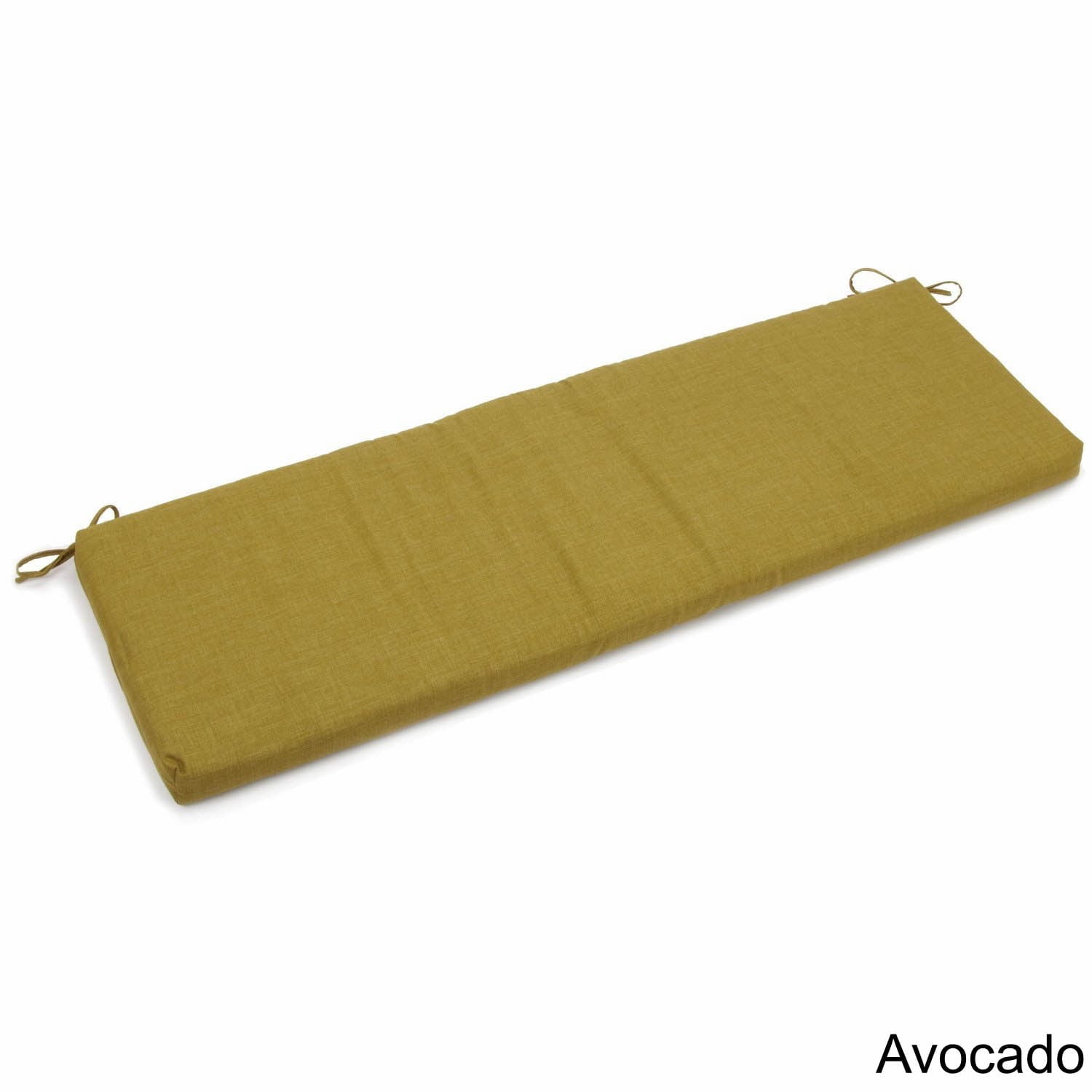 60-inch by 19-inch Spun Polyester Bench Cushion - Avocado