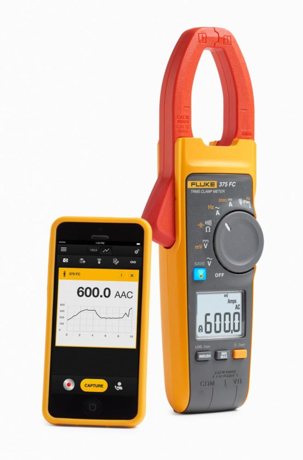 Fluke 375 FC True-RMS AC/DC Clamp Meter ;