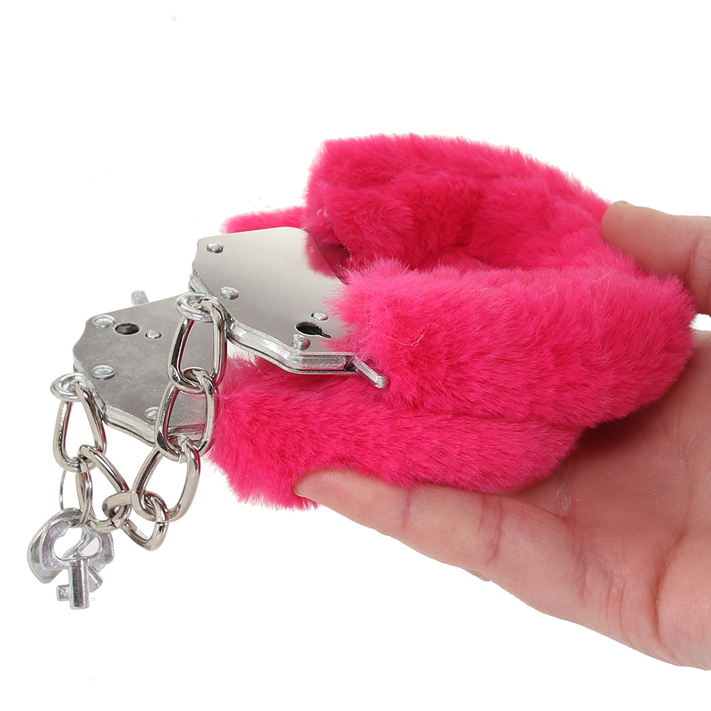 WhipSmart Classic Furry Cuffs in Pink