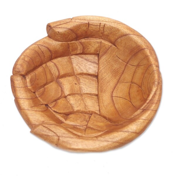 NOVICA Welcoming Hands， Wood catchall