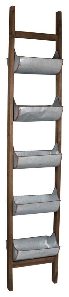 Reed Ladder Planter 14 quotx8 quotx71 quot  Rustic   Plant Stands And Telephone Tables   by GwG Outlet  Houzz
