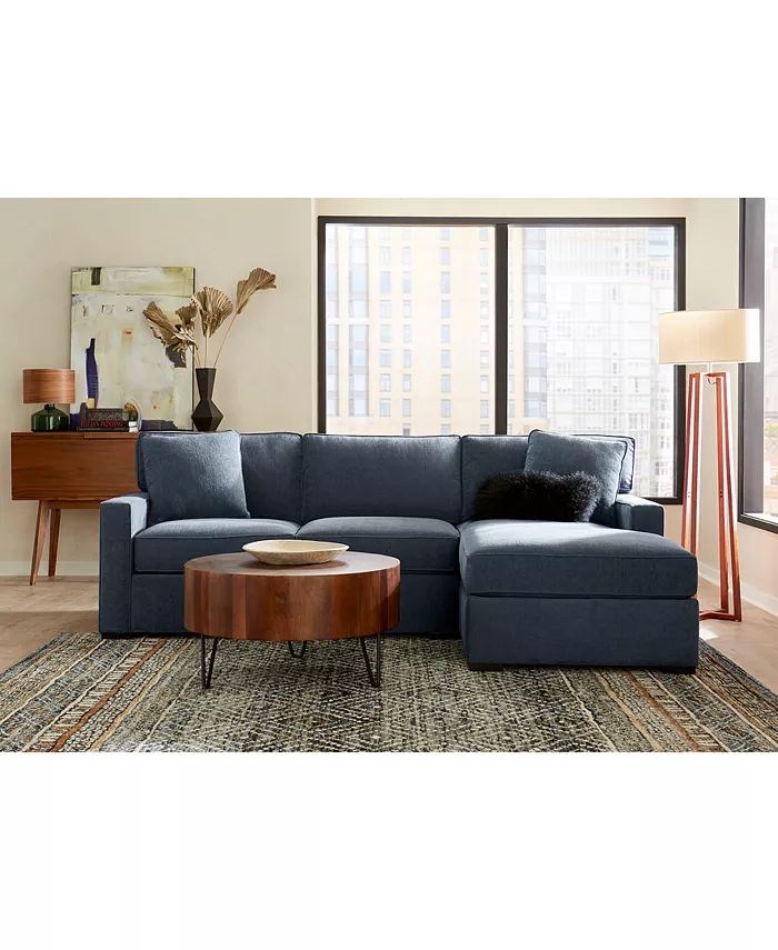 Furniture Radley 3-Piece Fabric Chaise Sectional Sofa