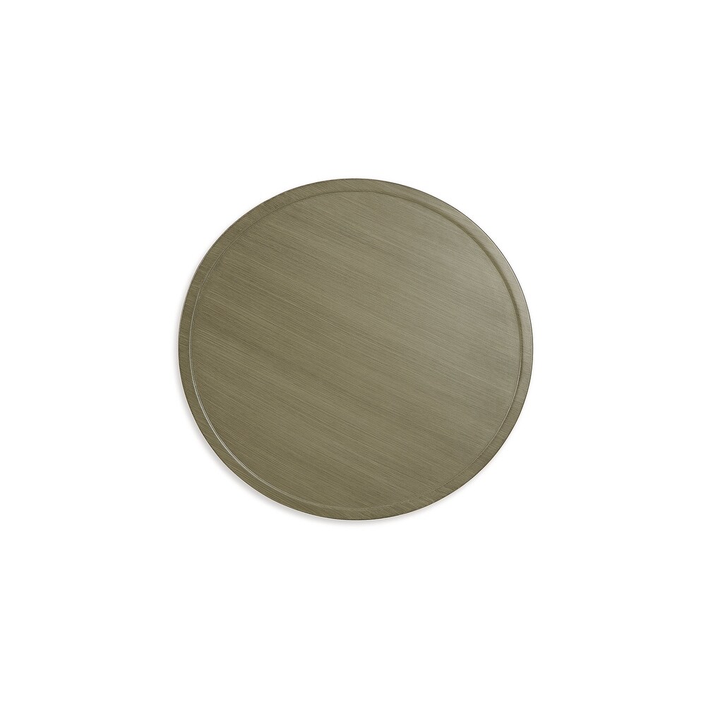 Signature Design by Ashley Swiss Valley Brown/Beige Round Outdoor End Table   22\