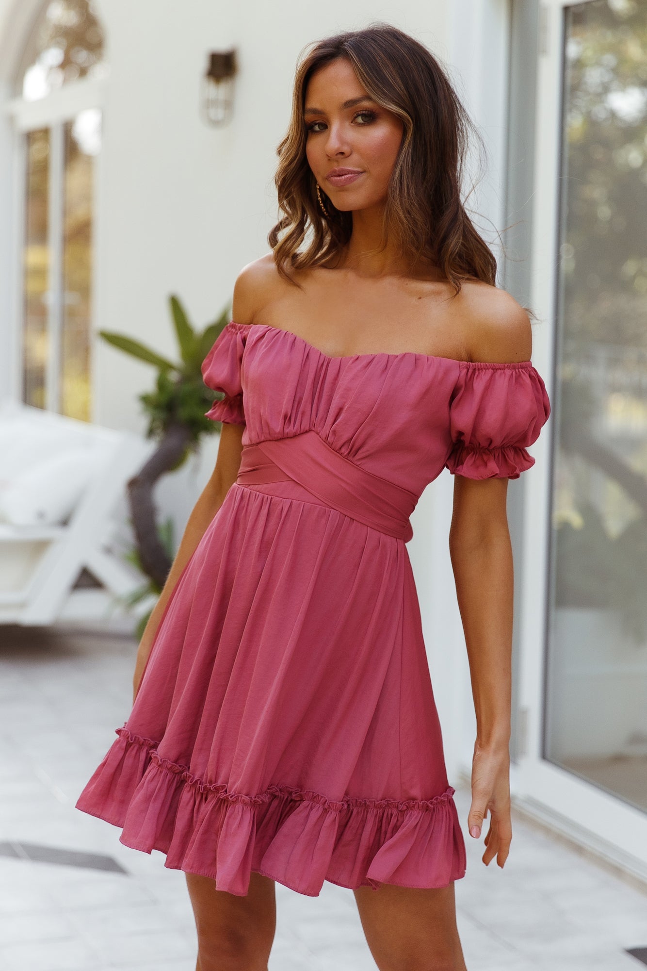 Camera Shy Dress Rose