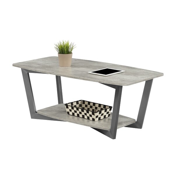 Porch and Den Clouet Coffee Table with Shelf