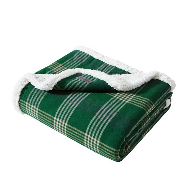 Union Bay Plaid Reversible Throw Blanket Eddie Bauer