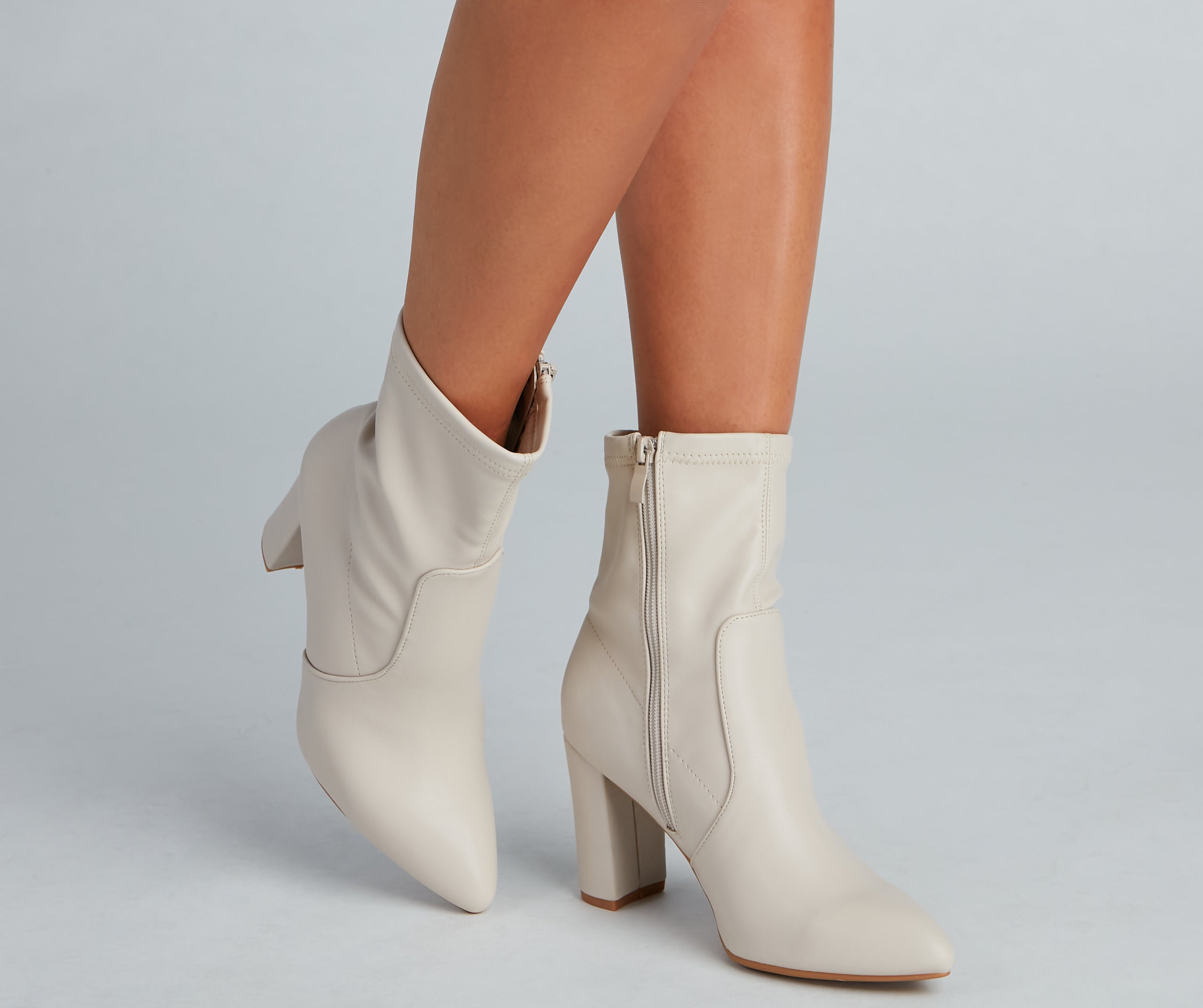 Strut Worthy Faux Leather Booties