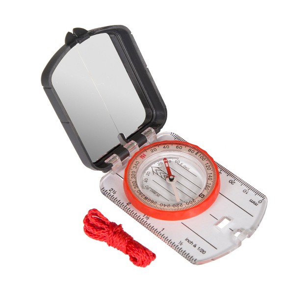 Stansport Multi Function Compass With Mirrored Cover And Declination Scale