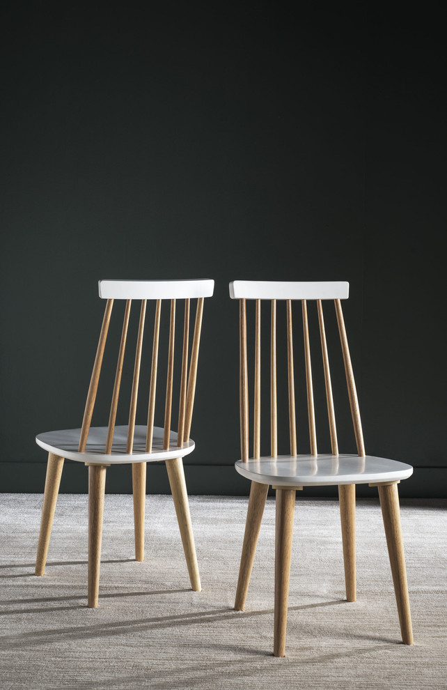 Safavieh Burris Spindle Side Chairs  Set of 2   Midcentury   Dining Chairs   by Safavieh  Houzz