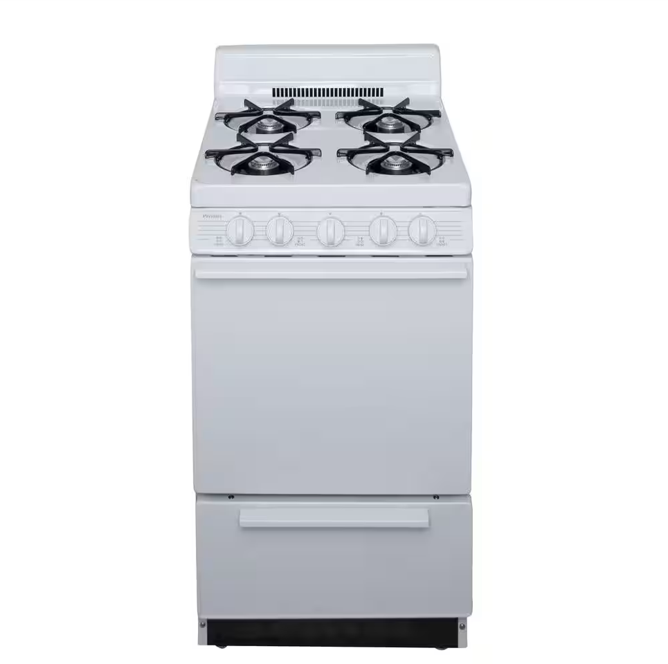 20 Inch Gas Range Electronic Ignition Sparkling Porcelain 4