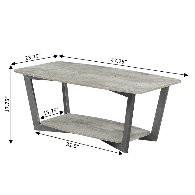 Graystone Coffee Table With Shelf Breighton Home