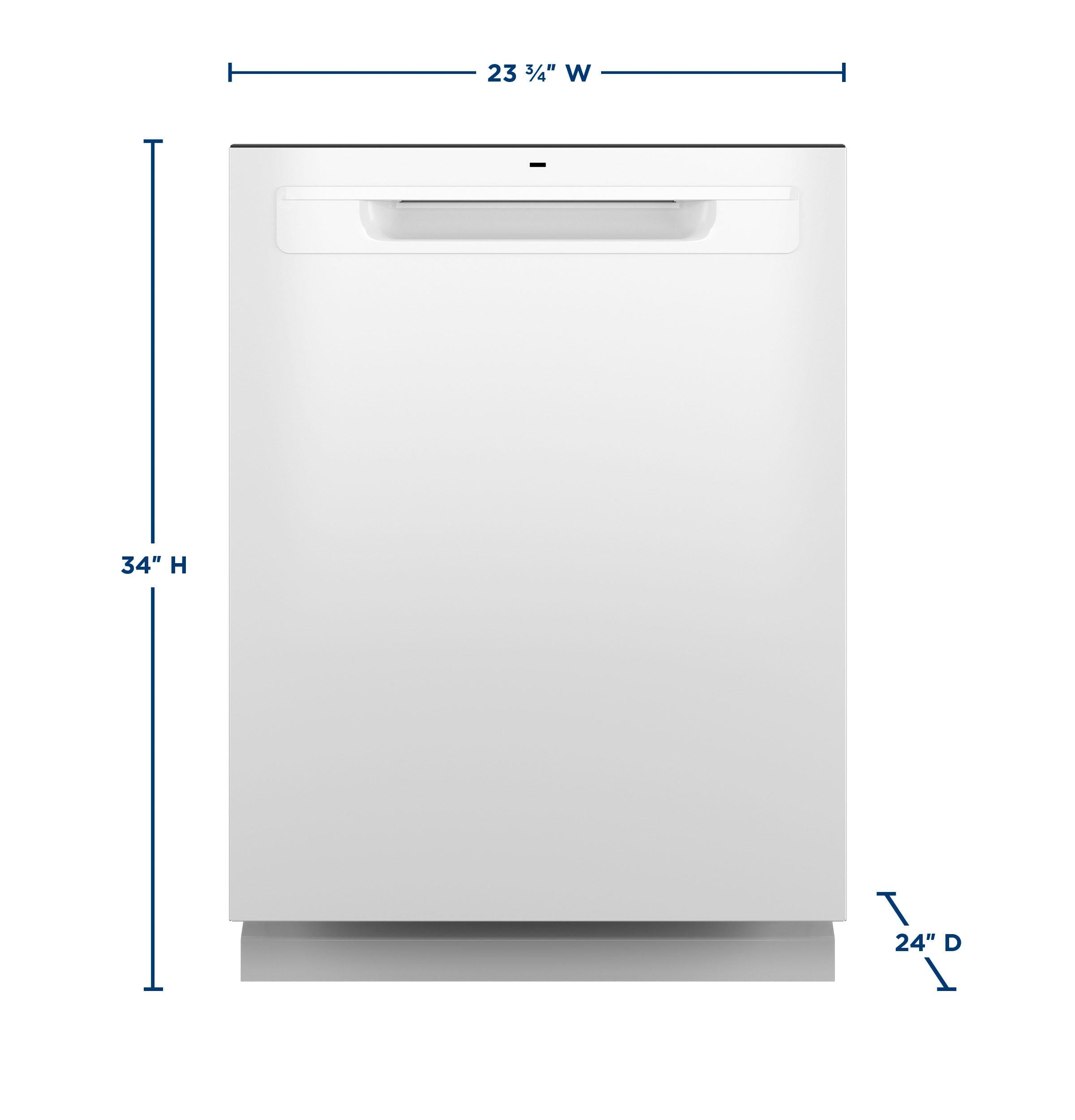 Ge Appliances GDP670SGVWW Ge® Top Control With Stainless Steel Interior Dishwasher With Sanitize Cycle