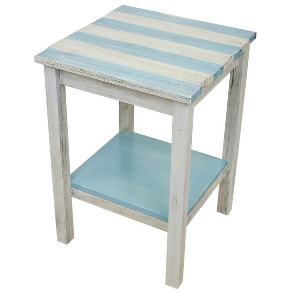 Coastal Square Deck Board End Table