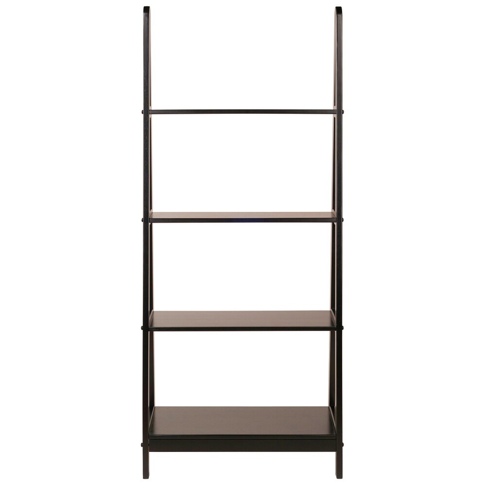 Avalon 4 Tier A Frame Shelf  Espresso   24.96 x 12.91 x 58.43 inches