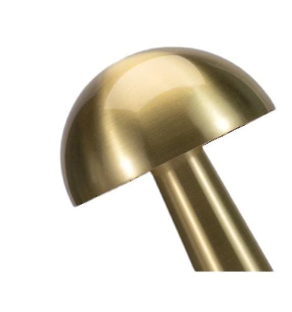 Mushroom Lamp Retro Brass Cafe Decorative Table Lamp Simple Metal Desk Lamp