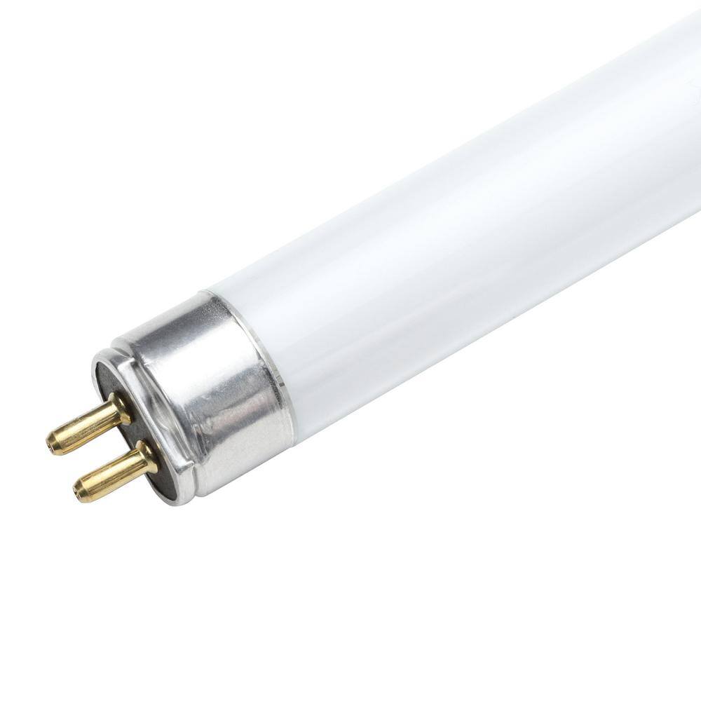 Philips 8-Watt 12 in. Linear T5 Fluorescent Tube Light Bulb Cool White (4100K) (25-Pack) 332478