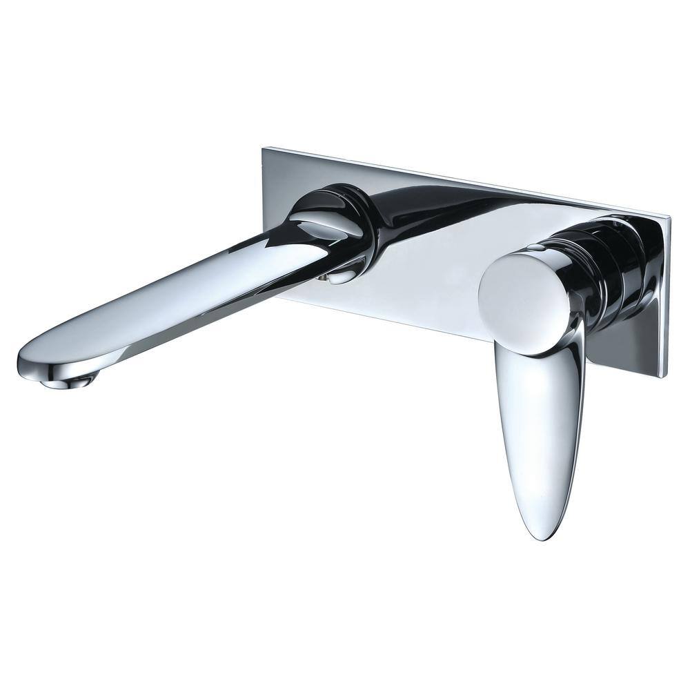 ALFI BRAND Single-Handle Wall Mount Bathroom Faucet in Polished Chrome AB1772-PC