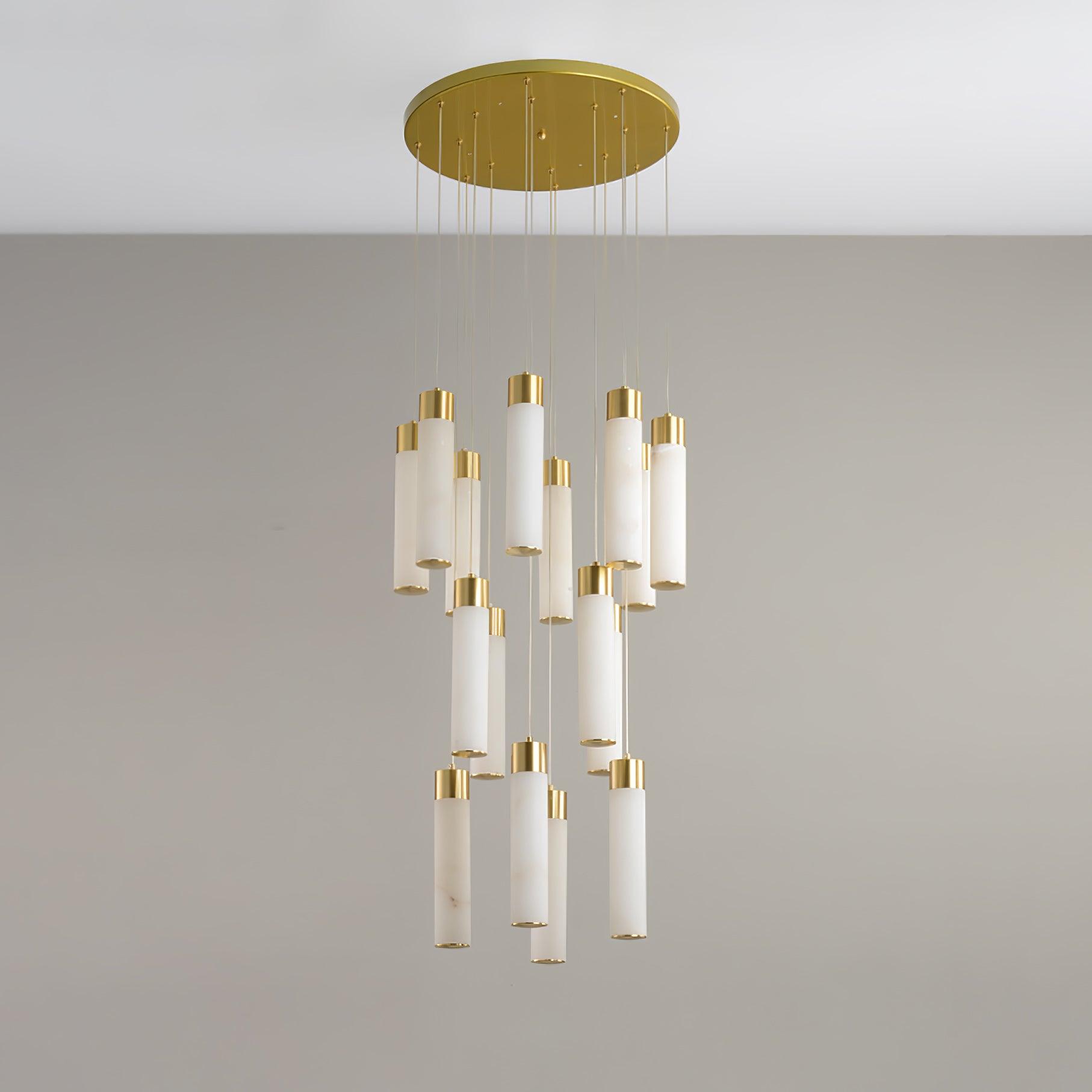 Celestial Alabaster Cascade Chandelier