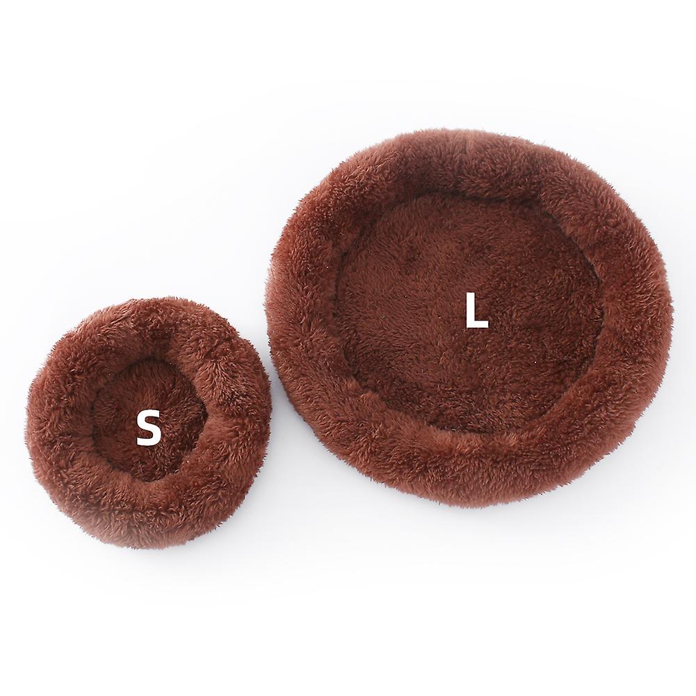 Coffee L Hamster Nest Pad Pet Nest Furry Warm Hedgehog Chinchillas Rabbit Pet Bed