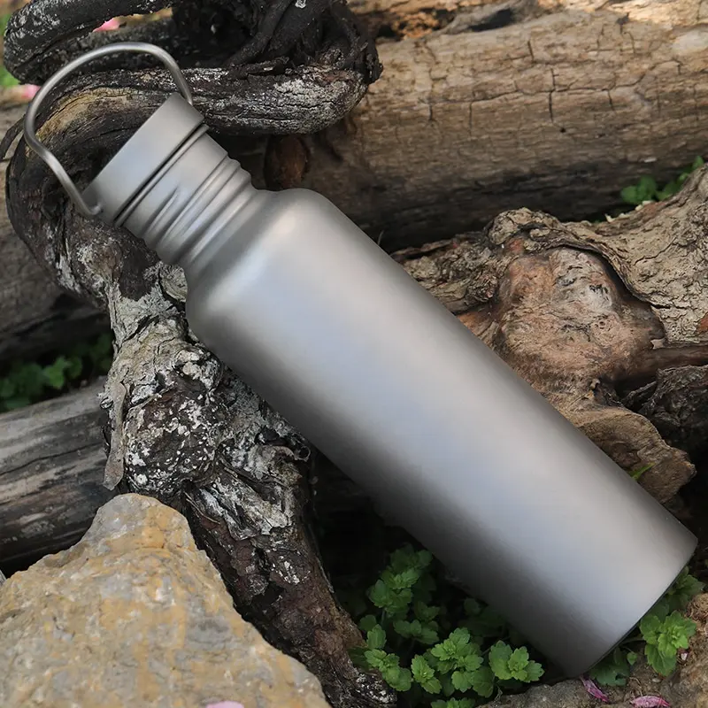 Polar Everest Sport water bottles Titanium Portable Outdoor drinkware With Bottle Bag for Ultralight backpack camping   hiking