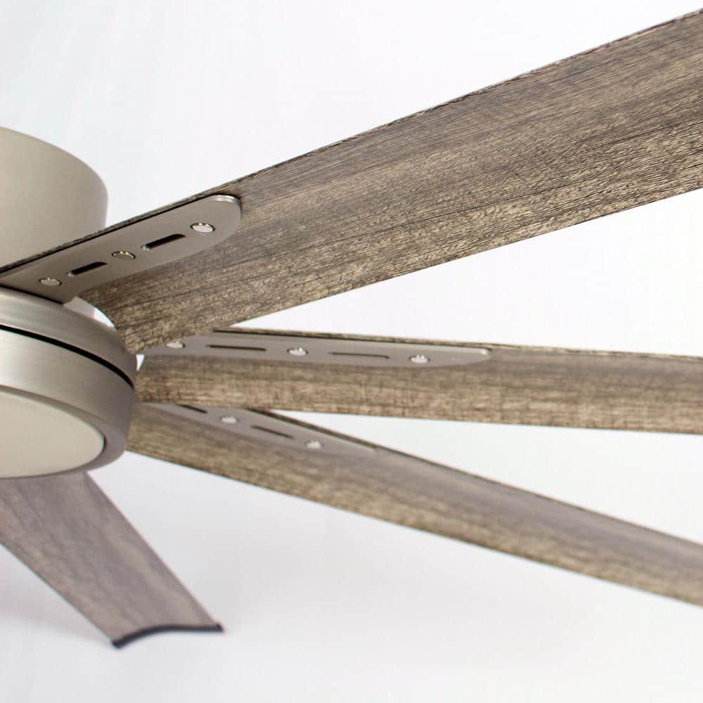 matrix decor 72 in Indoor Satin Nickel LED Ceiling Fan With Light Kit and Remote Control