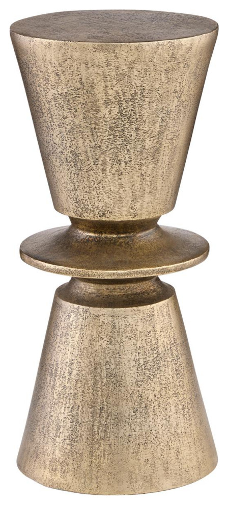 Clepsydra End or Side Table  Antique Brass   Transitional   Side Tables And End Tables   by Lighting New York  Houzz