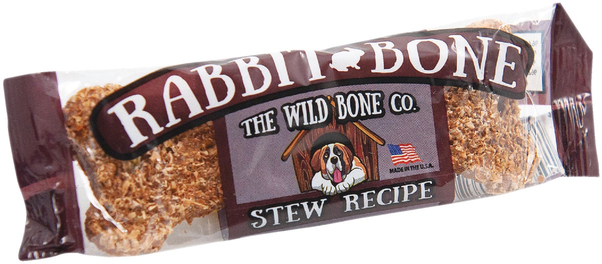 The Wild Bone Company Rabbit Bone Stew Dog Treat 1 Oz. (Pack of 24)