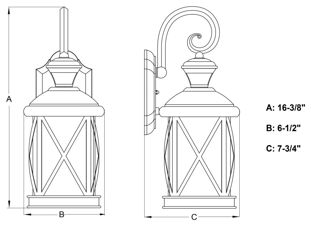 Henderson Black Motion Sensor Dusk to Dawn Outdoor Wall Light   Traditional   Outdoor Wall Lights And Sconces   by Better Living Store  Houzz