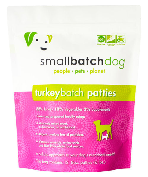 Small Batch Dog - Frozen - Turkey - Select a Size;